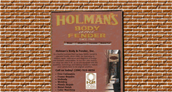 Desktop Screenshot of holmansbodyandfendershop.com